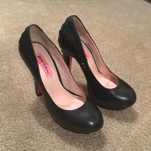 Betsey Johnson corset heel platform pump - size 8M
